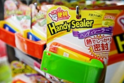  Chip bag heat sealers on sale at Daiso, a Japanese dollar store, in Carrollton. The store...