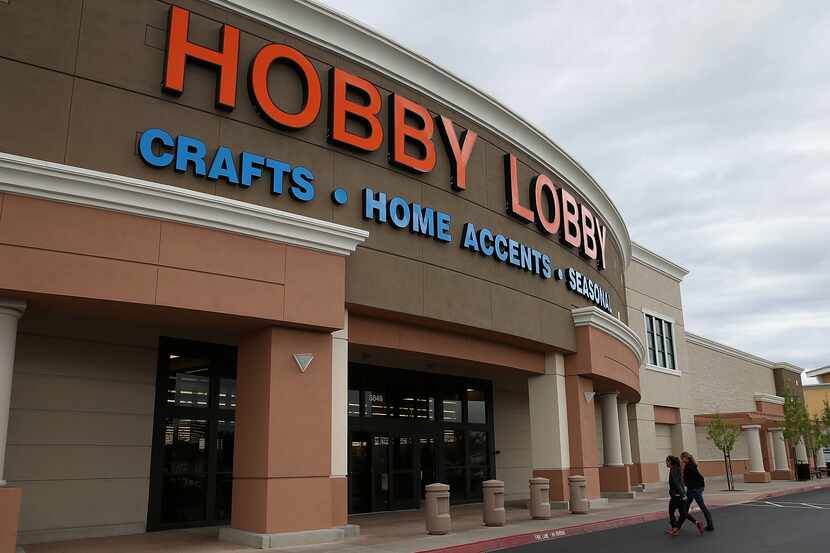 ANTIOCH, CA - MARCH 25:  Customers enter a Hobby Lobby store on March 25, 2014 in Antioch,...