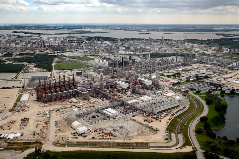 ExxonMobil Chemical Company is pictured near Baytown, Texas following Hurricane Harvey, ...