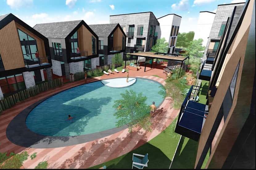 Larkspur Capital is building a rental townhome community on Garland Road in Northeast Dallas.