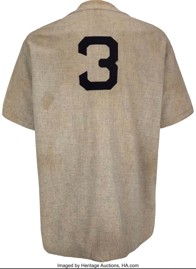 Babe Ruth's "called shot" New York Yankees jersey is expected to break the record for most...