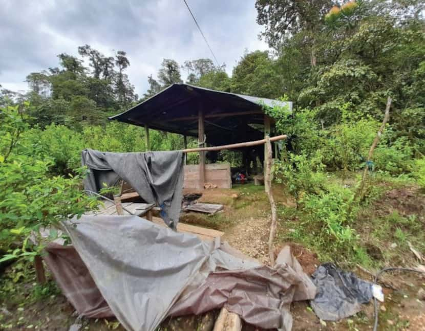 A clandestine cocaine lab in Colombia.