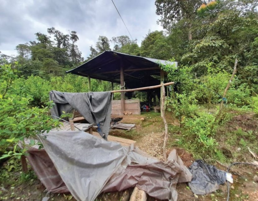 A clandestine cocaine lab in Colombia.