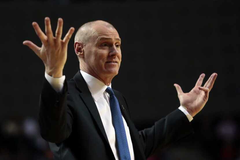 Dallas Mavericks coach Rick Carlisle gestures during an NBA Global Games match against the...
