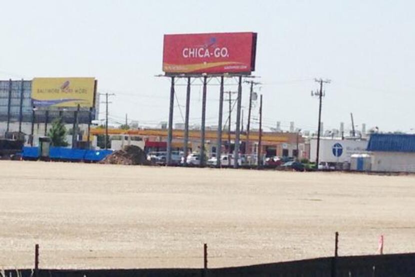 
Lined with billboards advertising Southwest Airlines’ new routes, a freshly leveled lot on...