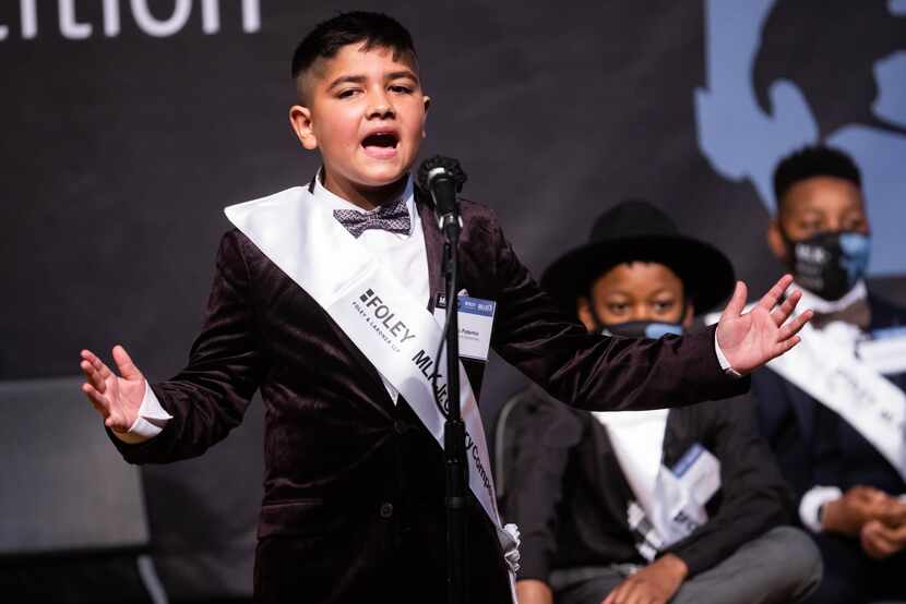 Dominic Patermo, 11, talked about how Martin Luther King Jr.'s teachings would help today,...