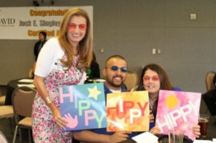  Dr. Elba Garcia joins in the HIPPY celebration.