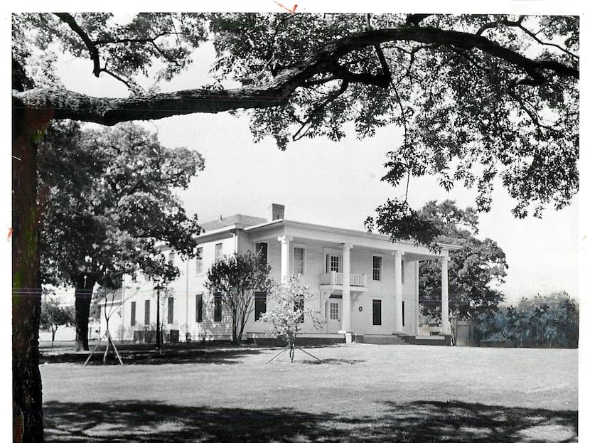 Millermore in 1966, after its move to what is now Dallas Heritage Village.