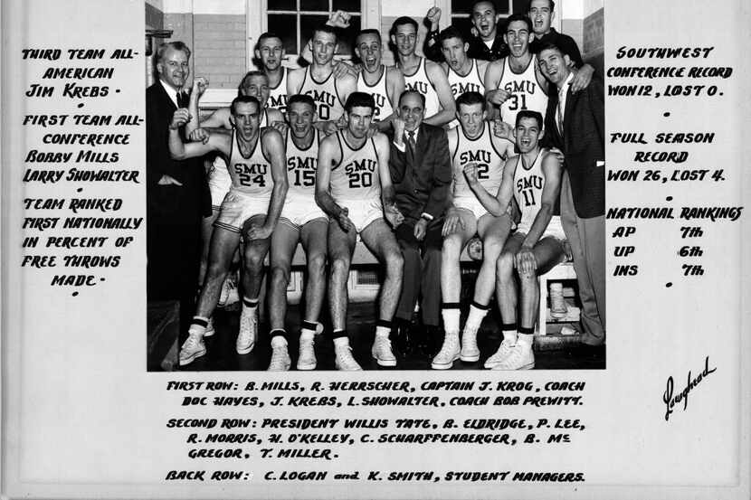Members of the SMU men's basketball team that went to the NCAA Final Four in 1956  [ Jim...