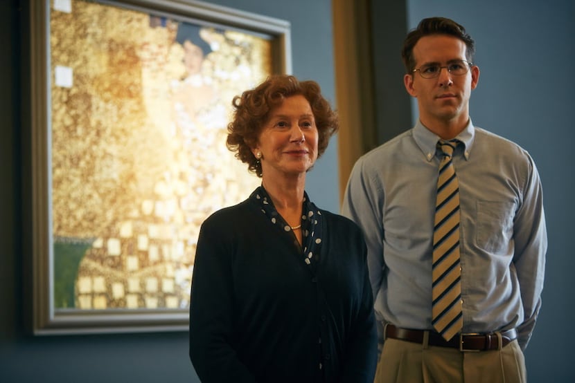 This photo provided by The Weinstein Company shows, Helen Mirren, left, and Ryan Reynolds,...