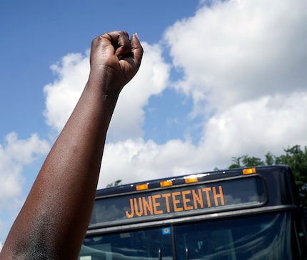 Hundreds of people participated in a parade in Fort Worth as then-93-year old activist Opal...