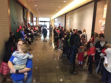 The lines for NorthPark's Santa must be seen to be believed.