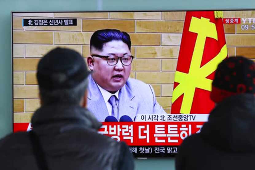 El gobernante de Corea del Norte, Kim Jong Un, pronuncia su discurso de Año Nuevo, el cual...