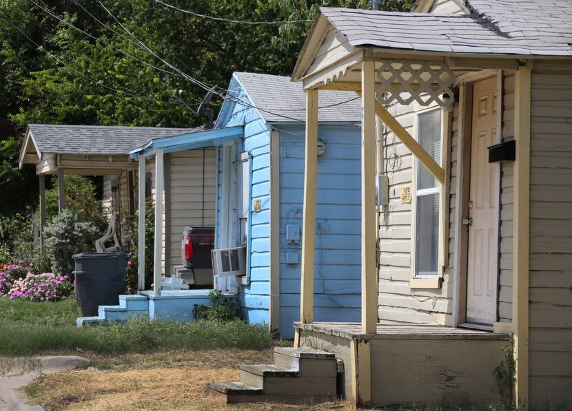 HMK rental properties on Nomas Street in West Dallas. 