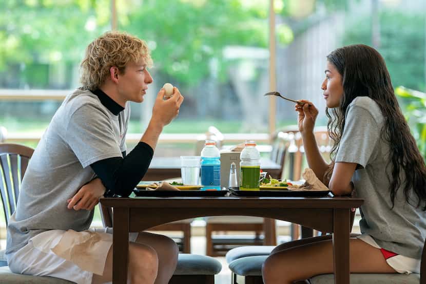 Mike Faist and Zendaya star in "Challengers." (Metro Goldwyn Mayer Pictures)