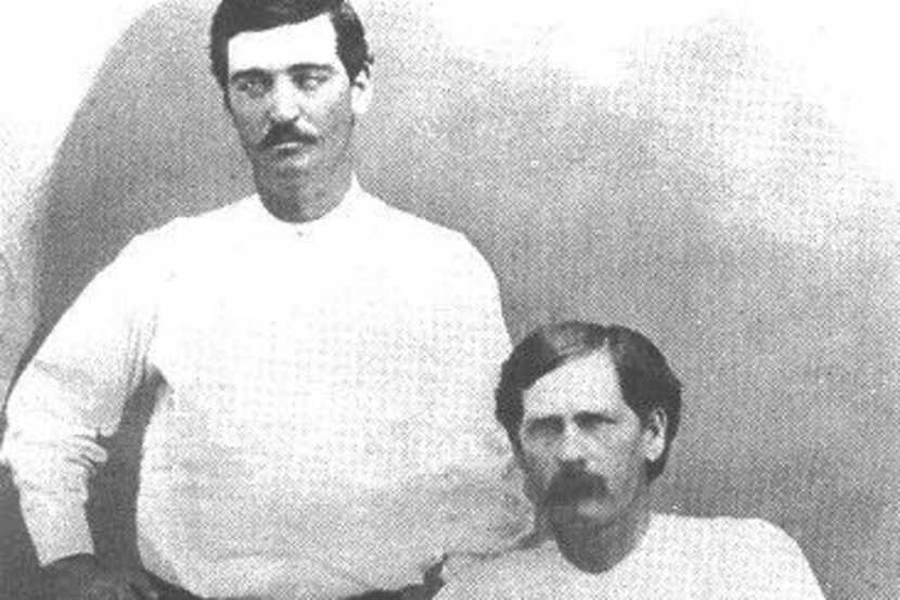 Bat Masterson (left) and Wyatt Earp are among the legendary Old West figures featured in...