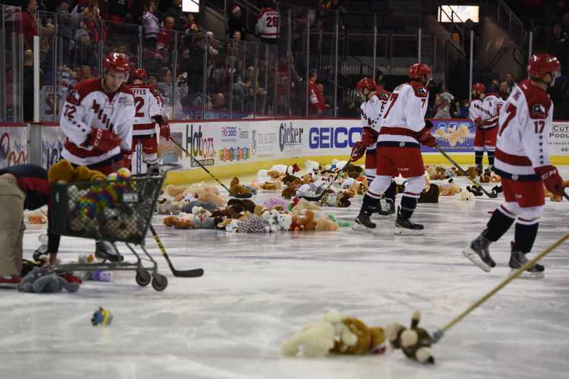 The Allen Americans defeated the Utah Grizzlies 7-3 on Dec. 5 at Allen Event Center on Teddy...