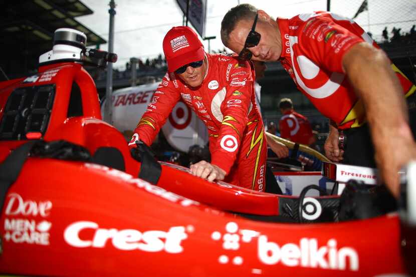 INDIANAPOLIS, IN - MAY 27:  Scott Dixon of New Zealand, driver of the #9 Target Chip Ganassi...