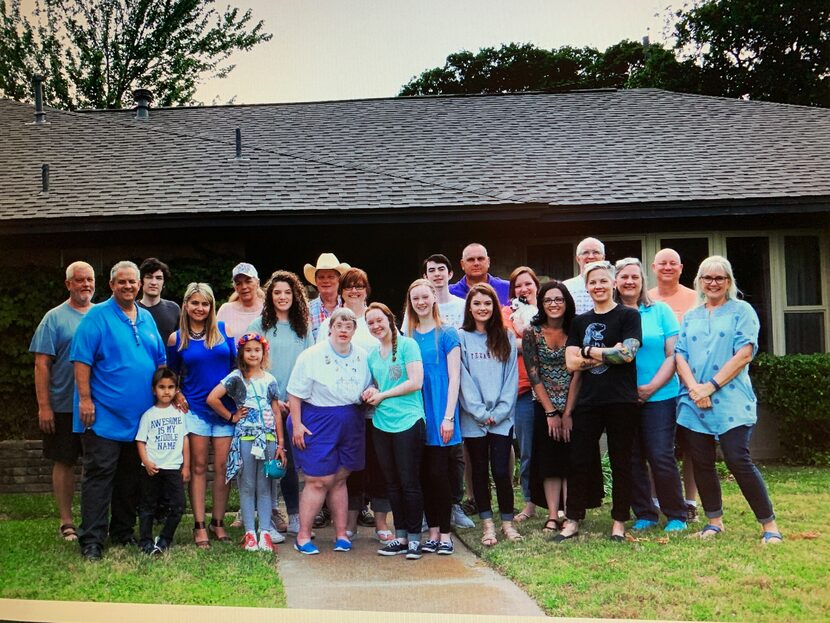 Alexandra Marcellus was front and center in this extended Marcellus family photo taken in 2016.