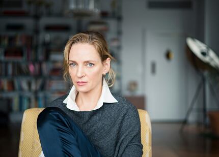 Uma Thurman at home in New York, Jan. 29, 2018. Thurman has accused embattled Hollywood...