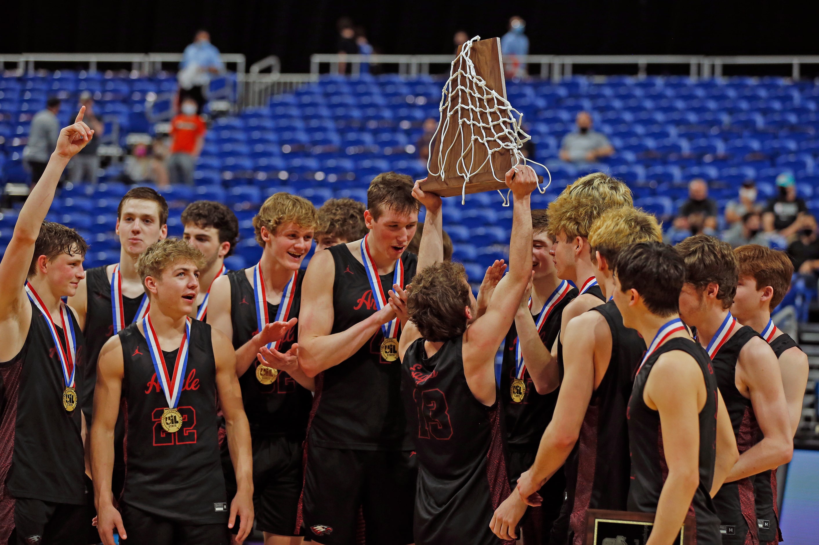 UIL boys Class 4A basketball state championship game between Argyle and Hargrave on...