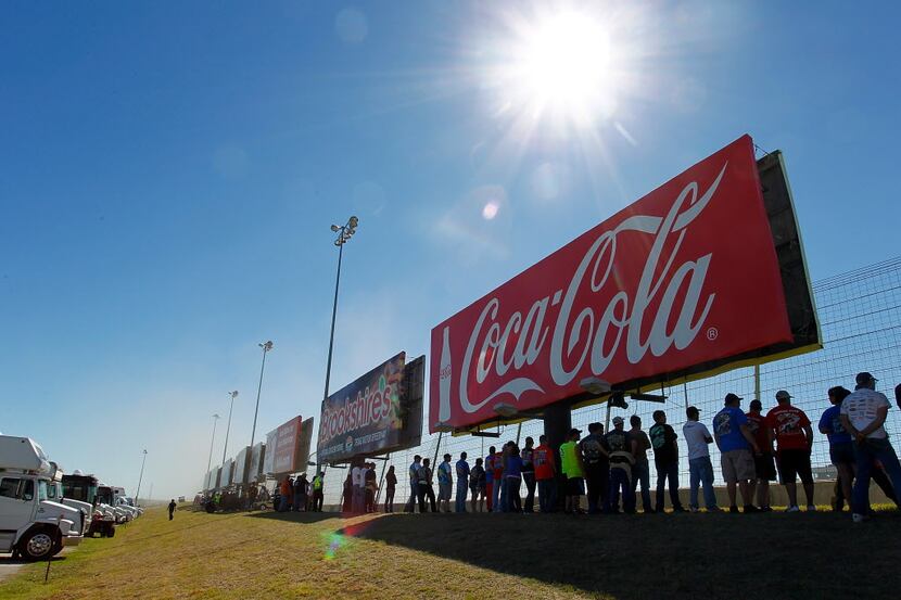 FORT WORTH, TX - SEPTEMBER 21: Fans look on during the Port-A-Cool U.S. National Dirt Track...