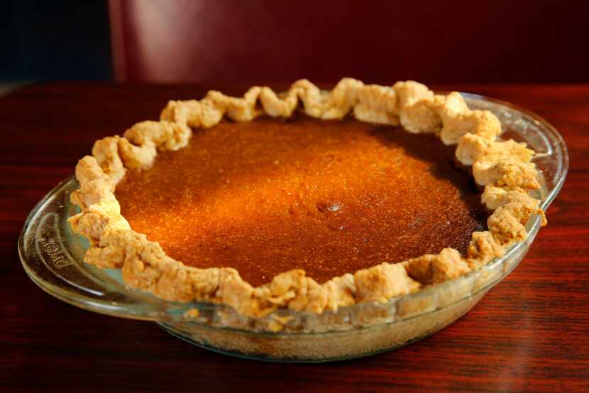 Plain old pumpkin pie is a can't miss choice for a Thanksgiving potluck.