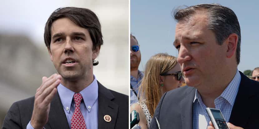 U.S. Rep. Beto O'Rourke (left) and Sen. Ted Cruz on Wednesday released their latest...