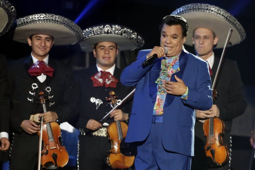 Mexican singer Juan Gabriel performs during the Latin Billboard Awards in April in Coral...