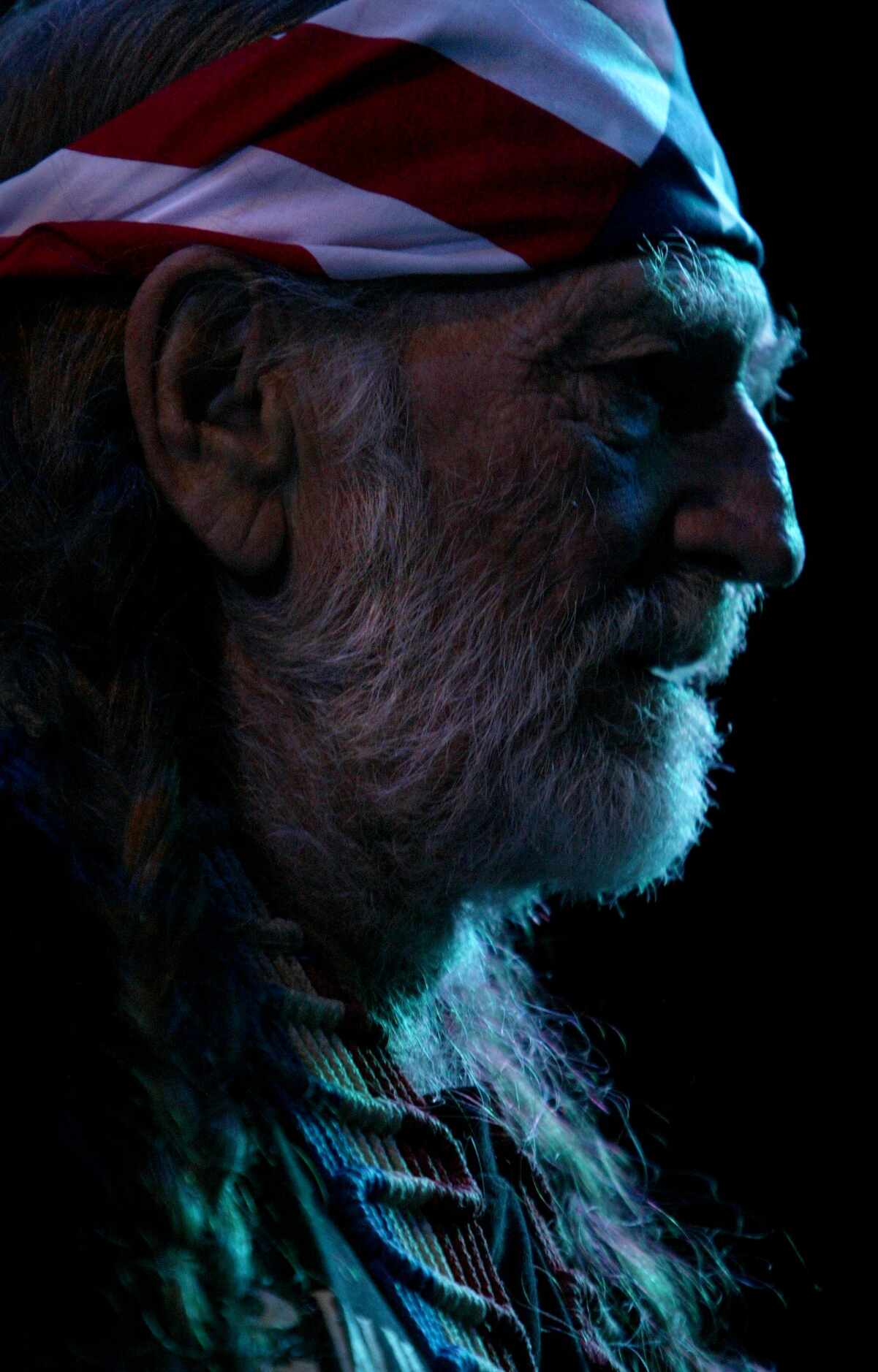 2003 - Willie Nelson performs at Lone Star Park, in Grand Prairie, Texas.