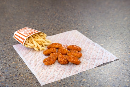 Whataburger's WhataWings became available in January 2024. These boneless, bite-sized...