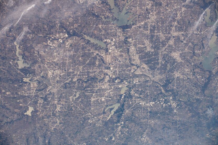 iss061e067843 (Dec. 6, 2019) --- The Dallas-Fort Worth, Texas metropolitan area is pictured...