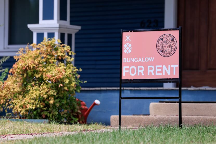 A sign advertises a hour for rent in Dallas, Saturday, July 9, 2022.