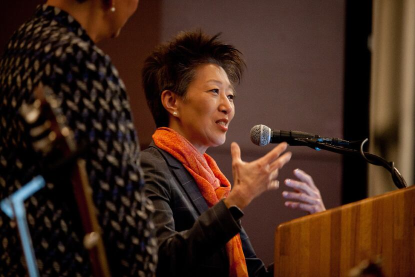 Jane Chu, chairwoman of the National Endowment for the Arts, spoke at the Curtis M. Phillips...