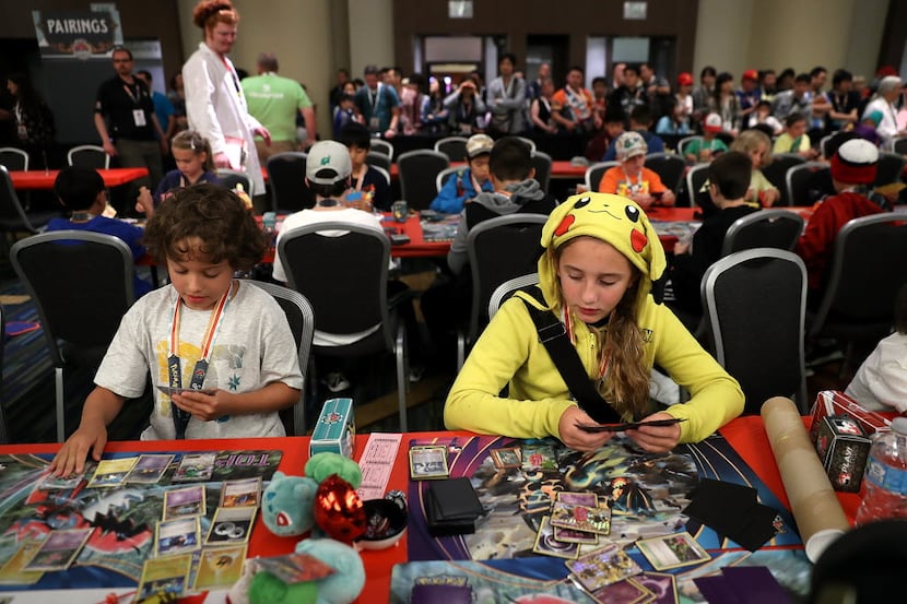 Contestants compete during the 2016 Pokemon World Championships on August 19, 2016 in San...