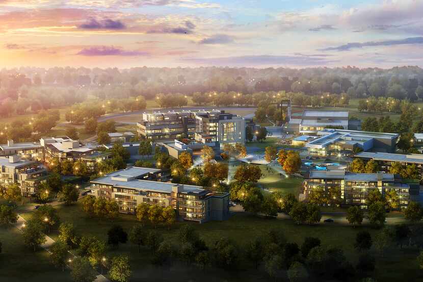 An architect's rendering shows the new mixed-use complex planned at The Village on...
