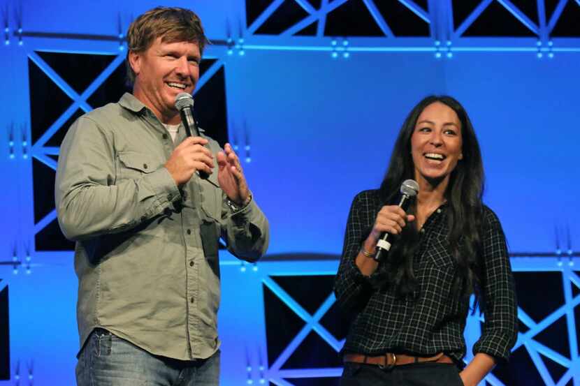 Chip and Joanna Gaines of Magnolia Homes and HGTV's 'Fixer Upper' show are photographed...