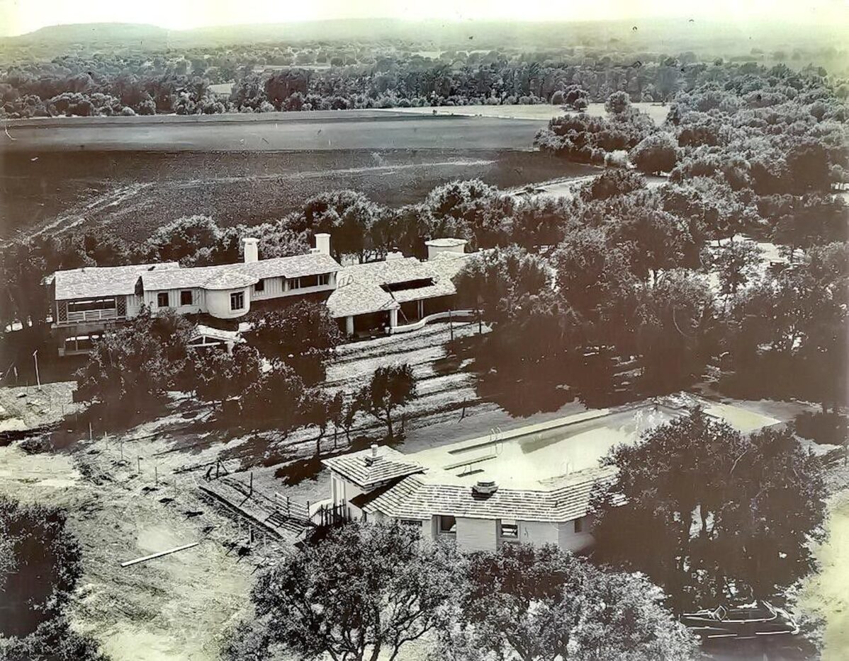 An original photo of the Naylor ranch house built in 1947.