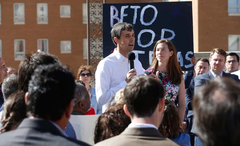 El Paso Democratic Congressman Beto O'Rourke officially launches his campaign for the U.S....