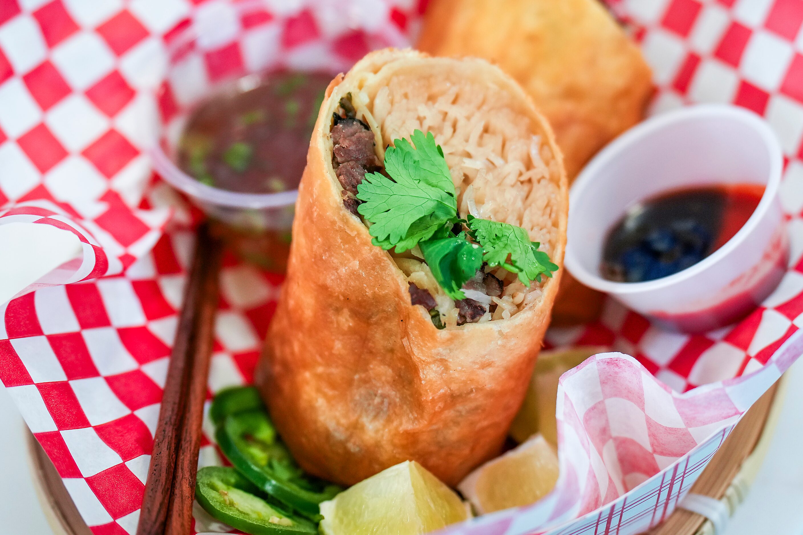 Deep Fried Pho by Michelle Le winner of ‘best taste - savory’ at the 2023 Big Tex Choice...