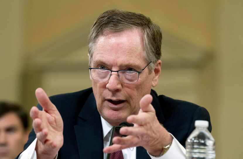 U.S. Trade Representative Robert Lighthizer testifies on trade policy before the House Ways...