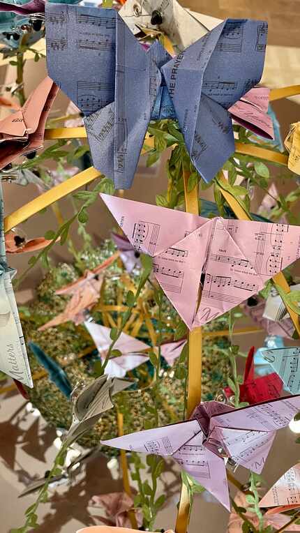 The life cycle of a Presbyterian Village North origami butterfly begins with a piece of...