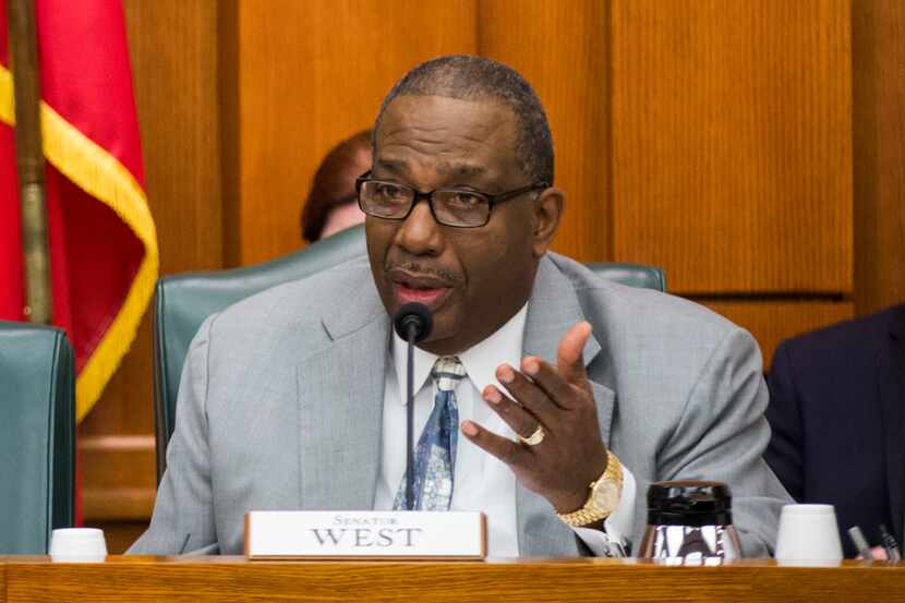 Senator Royce West of Dallas discusses SB3, which would give teachers a $5,000 pay raise...