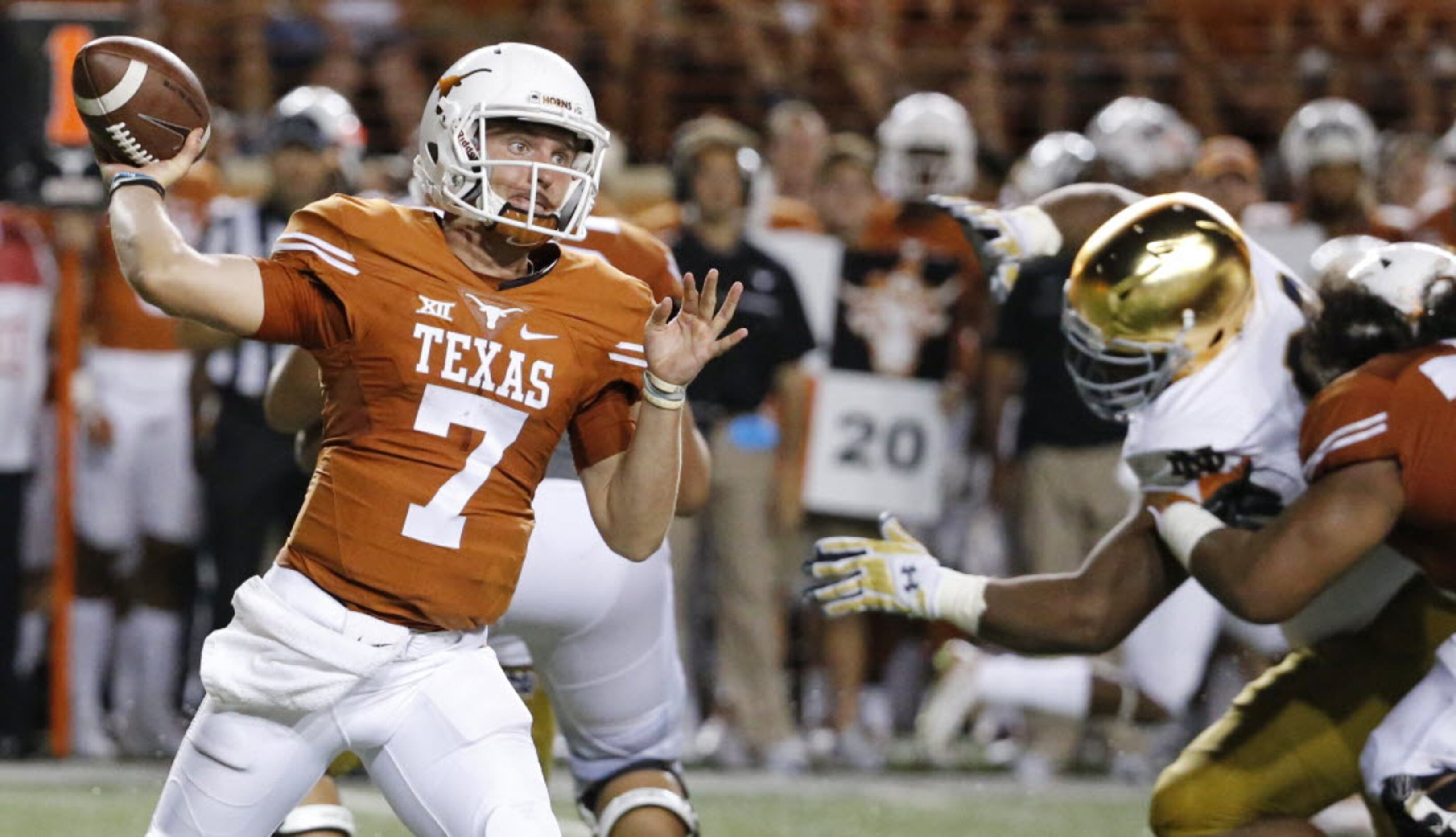 Freshman QB Shane Buechele starts for Texas against Notre Dame