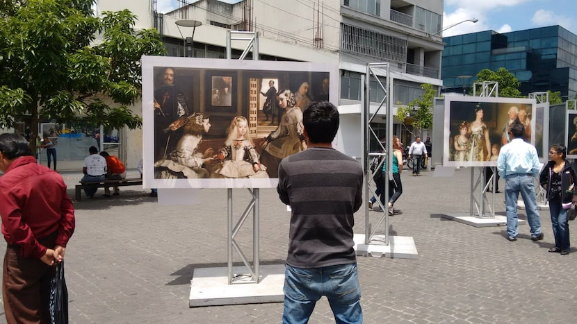 The Prado outdoor exhibit when it toured Guatemala