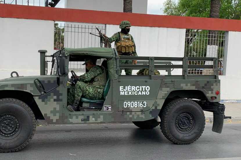 Mexican army soldiers prepare a search mission for four U.S. citizens kidnapped by gunmen at...