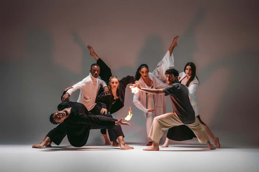 Gregory Dolbashian's DASH Ensemble in a publicity photo for "The Power of Collision," which...