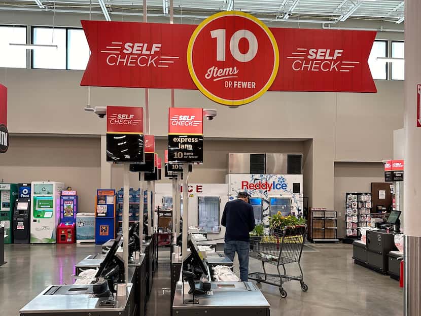 Most H-E-B stores including those in North Texas have a limited of 10 or fewer items at the...