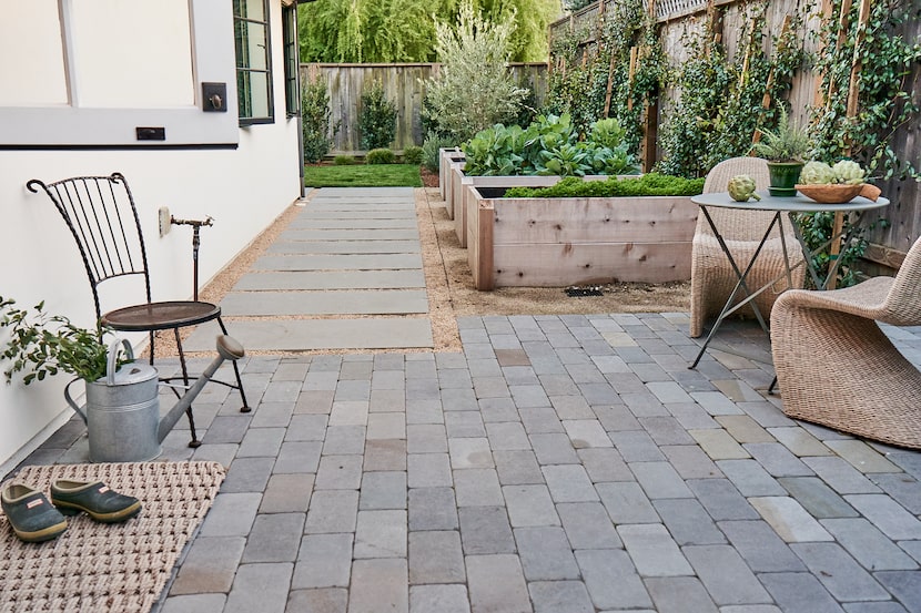 Courtyard and vegetable garden