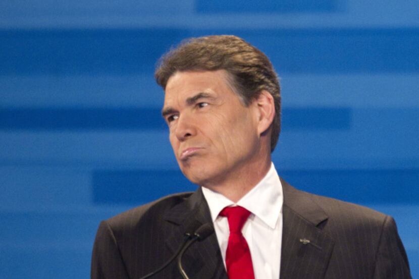 Republican presidential candidateTexas Gov. Rick Perry speaks during the South Carolina...